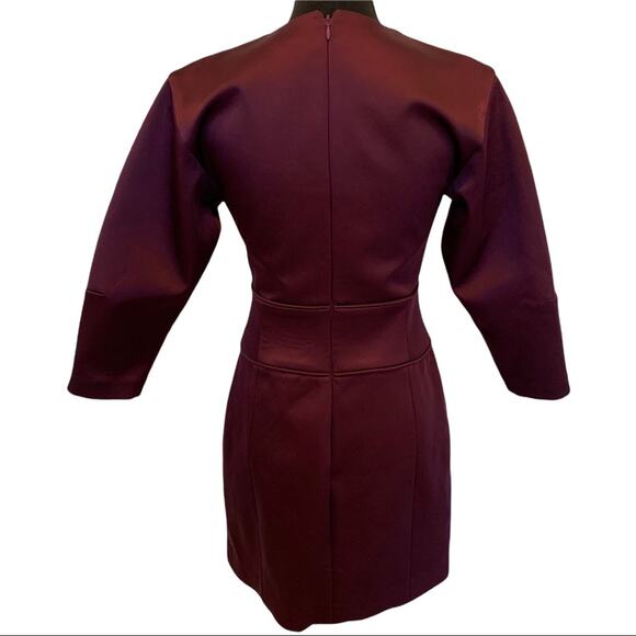 Kate Spade Saturday New York Burgundy Sheath Mini Dress Size 2 Women's - Picture 4 of 8